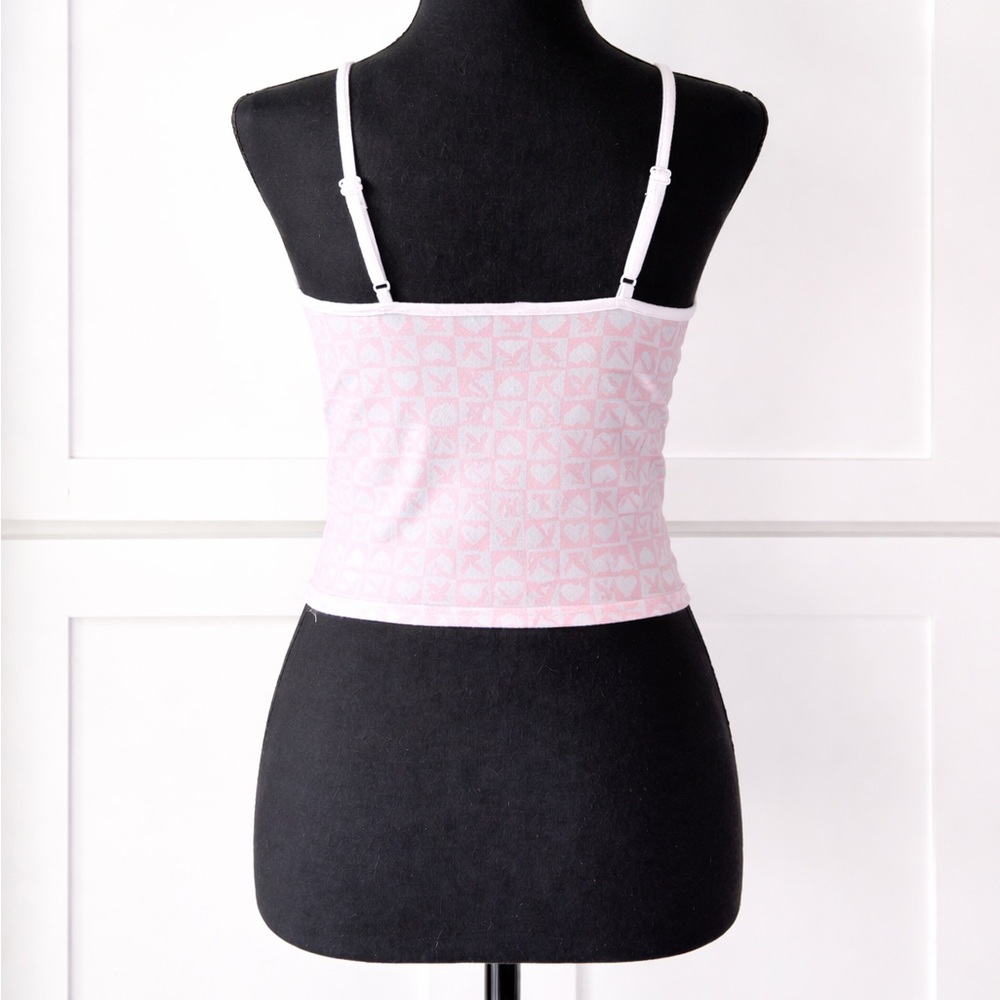 Playboy Pink Patterned Tank Top - Picture 2 of 3